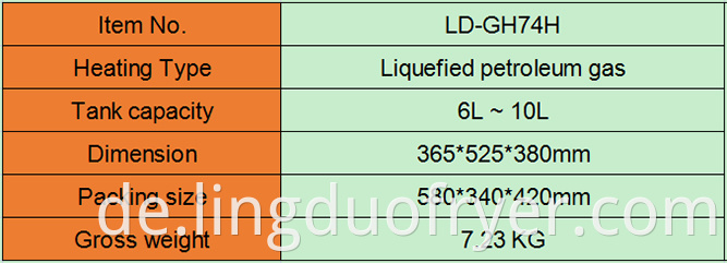 6l Gas Fryer Product Details